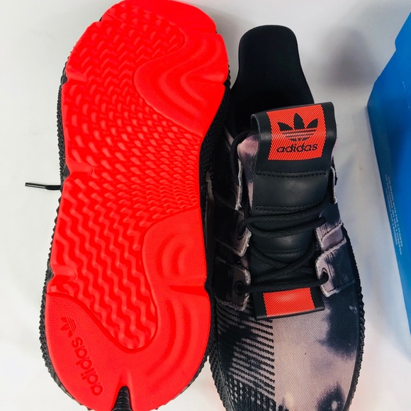 Mens Adidas Prophere Black Solar Red size 10 - Picture 4 of 8
